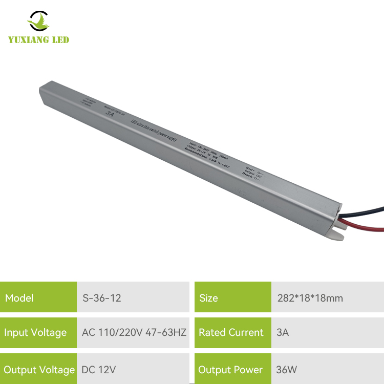 Bekalan Kuasa Led Ultra Slim 12v 3a