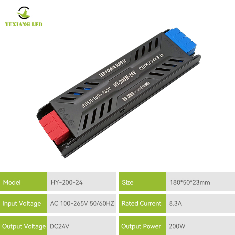 24V 200W Memimpin Bekalan Kuasa Separa Linear Linear berprestasi tinggi