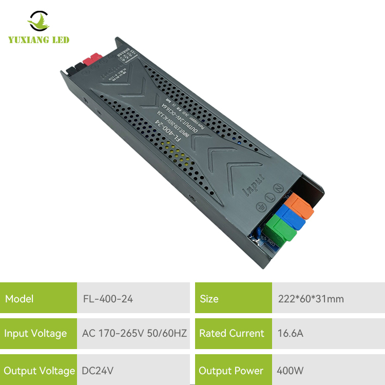 Bekalan Kuasa 24v 400w untuk Pencahayaan Linear Led