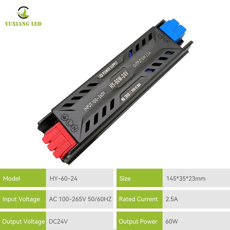 24V 60W LED Bekalan Kuasa Separa Linear Linear berprestasi tinggi