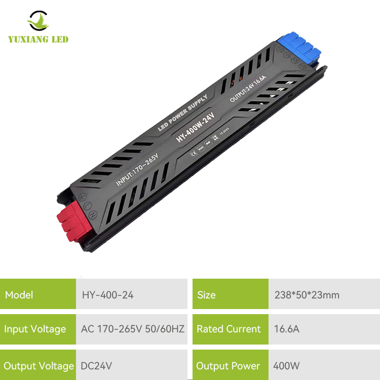 24V400W LED Bekalan Kuasa Separa Linear Linear Berkinerat Tinggi