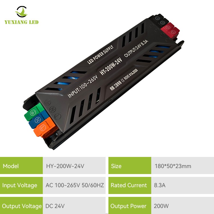DC 24V 300W Bekalan Kuasa LED Separuh pasu ultra nipis